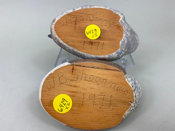 Wendell Sheerman Pair Miniature Hooded Mergansers (#6429)