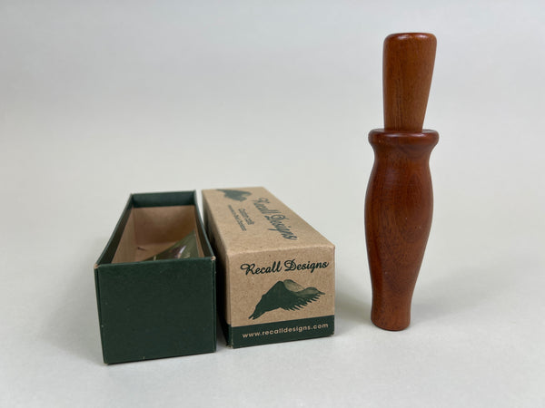 Recall Designs Wooden Duck Call, Original Box  (D85)