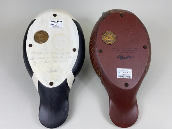 Wildfowler Pair of King Eiders, Paint by K. Basta for Sportsman's Club International (#6465)