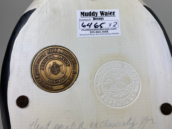 Wildfowler Pair of King Eiders, Paint by K. Basta for Sportsman's Club International (#6465)