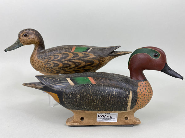 Torry Ward Pair of Working Green Wing Teal (#6491)