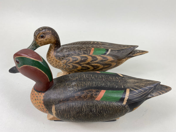 Torry Ward Pair of Working Green Wing Teal (#6491)