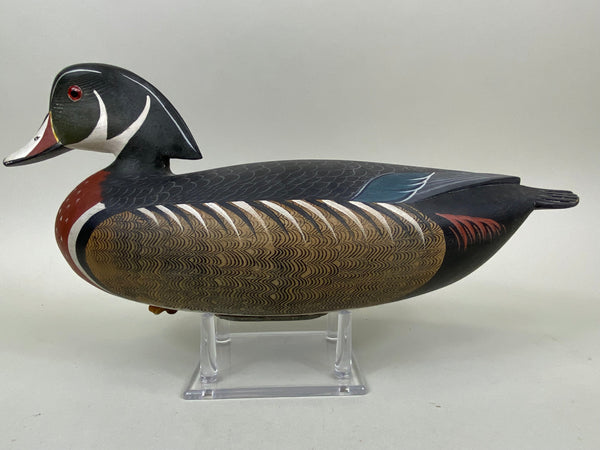 George Strunk Wood Duck Drake, Branded (#6605)