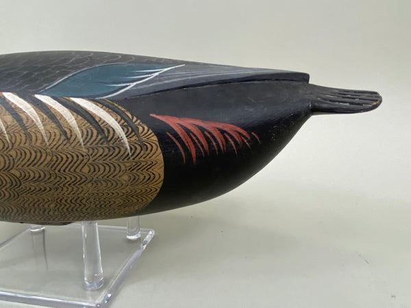 George Strunk Wood Duck Drake, Branded (#6605)