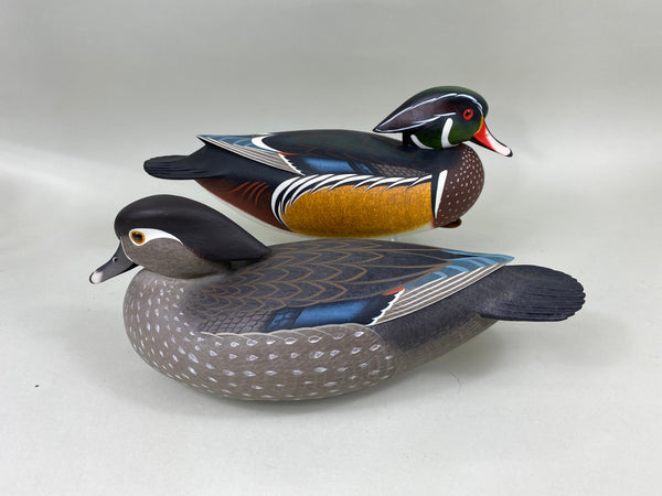 Frederick Brown Pair- Full Size Wood Ducks (#6738)