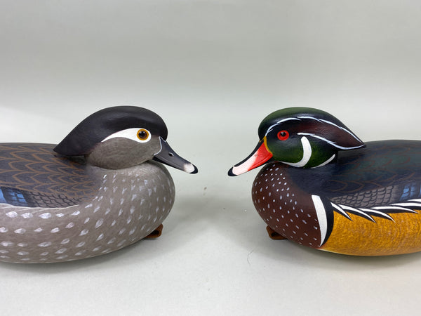 Frederick Brown Pair- Full Size Wood Ducks (#6738)