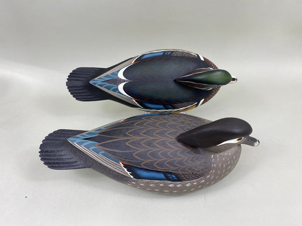 Frederick Brown Pair- Full Size Wood Ducks (#6738)