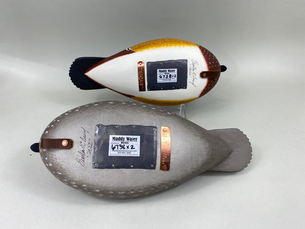 Frederick Brown Pair- Full Size Wood Ducks (#6738)