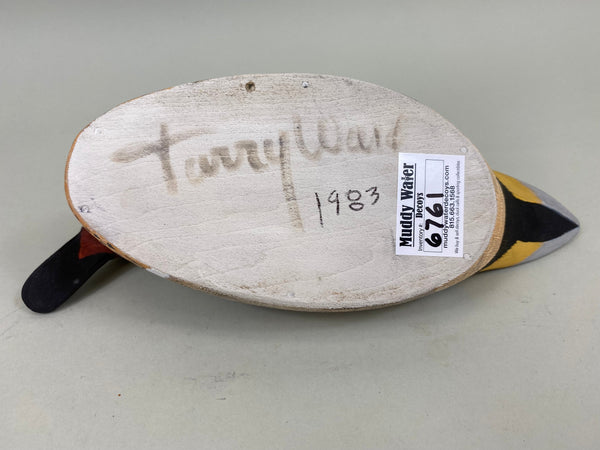 Torry Ward Green Wing Teal Drake, Turned Head (#6761)