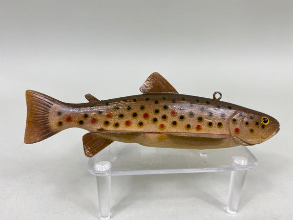 Marcel Meloche Brown Trout Fish Spearing Decoy (#6854)