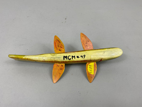 Oscar Petersen Style Perch Fish Spearing Decoy (#6877)