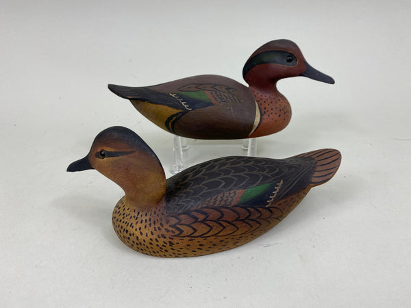Pair of William Cranmer Green Wing Teal Third Size (#6989)