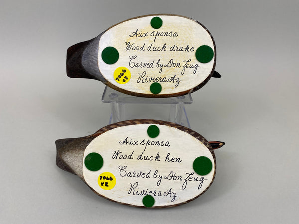 Don Zeug Pair of Wood Ducks (#7066)