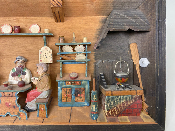 Rare Early Wendall Sherman Kitchen Diorama Wall Plaque (#7080)