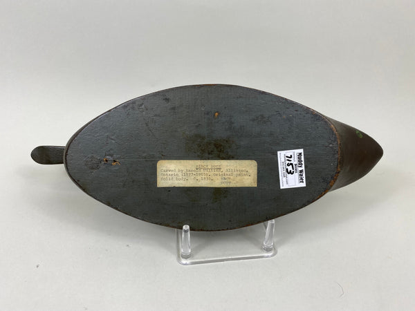 Harold "August" Wilkins Black Duck, Original Paint (#7153)