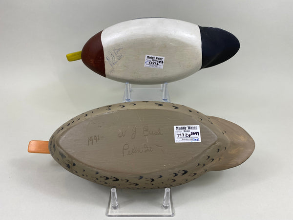 Wilford Bush Mallards Pair, All Original (#7172.5097)