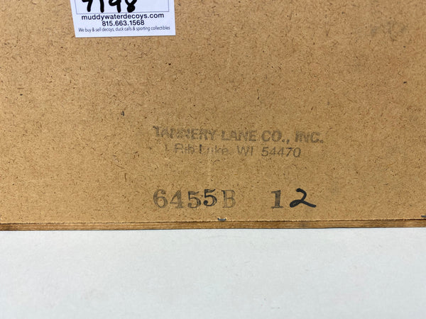 Tannery Lane Co. Shadow Box with various Miniature Bird Carvings (#7198)