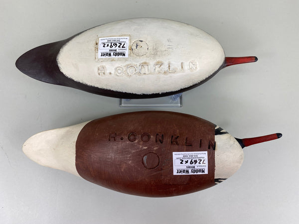 Pair of Hurley Conklin Hooded Mergansers (#7269)