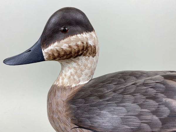 Pair of Tom Ferguson Ruddy Ducks, Branded, Signed, Dated (#7276)