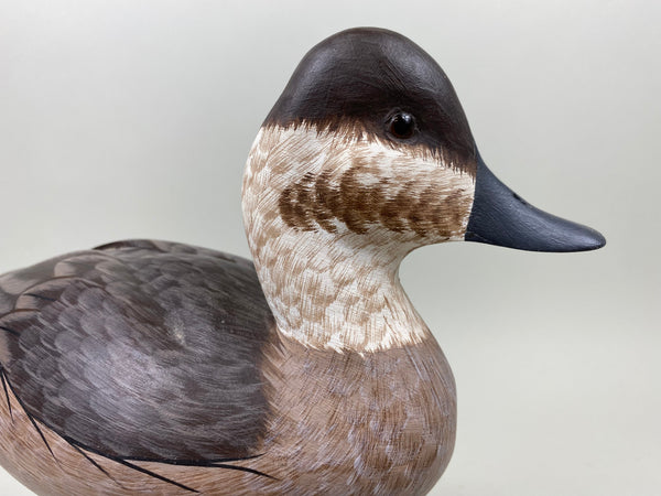 Pair of Tom Ferguson Ruddy Ducks, Branded, Signed, Dated (#7276)