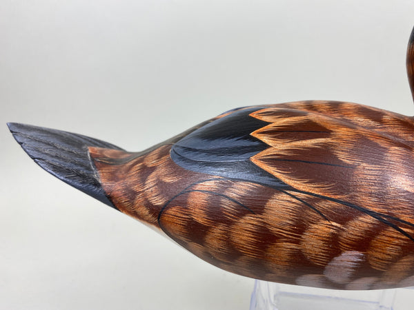 Pair of Tom Ferguson Ruddy Ducks, Branded, Signed, Dated (#7276)