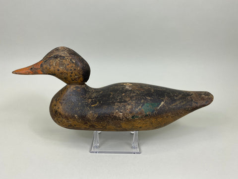 Mason Mallard Hen, Circa 1915's, Worn Original Paint (#7419)