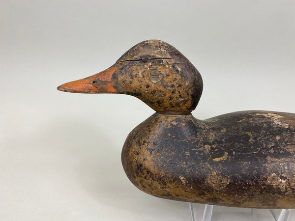 Mason Mallard Hen, Circa 1915's, Worn Original Paint (#7419)