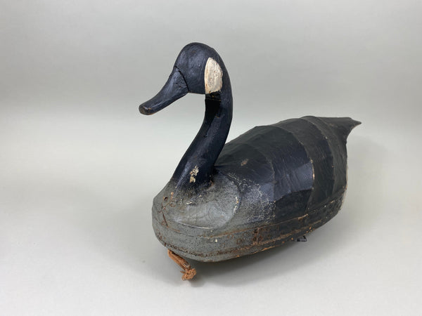 Ned Burgess Canada Goose, Circa 1940's, Canvas Over Wire (#7537)