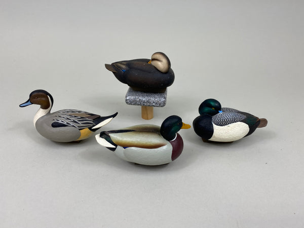 4 Jett Brunet Ducks Unlimited Miniature Ducks (#7553)