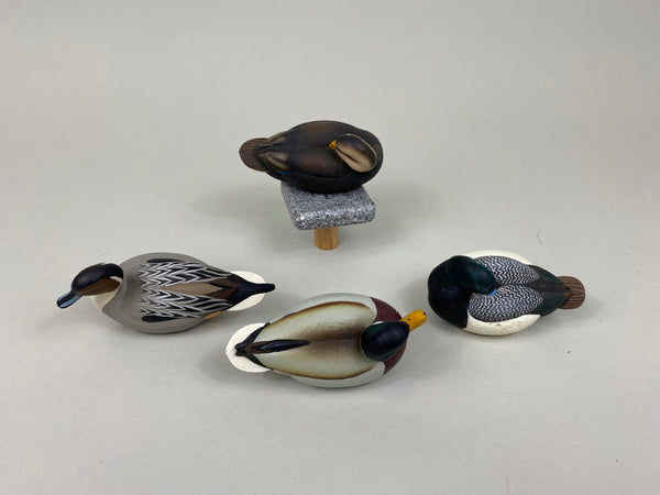 4 Jett Brunet Ducks Unlimited Miniature Ducks (#7553)