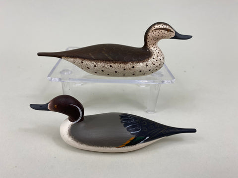 Pair of Ray Schalk Miniature Pintails, Mason Tribute (#7580)