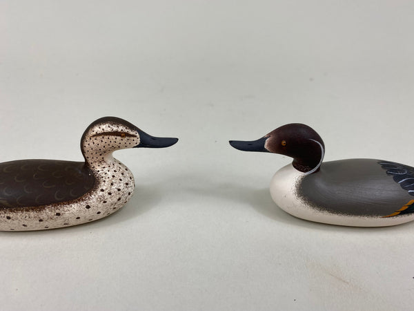 Pair of Ray Schalk Miniature Pintails, Mason Tribute (#7580)