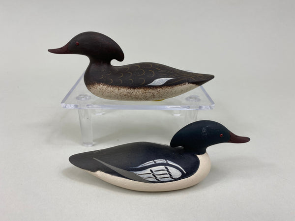 Ray Schalk Mini Mason Style Common Mergansers (#7581)