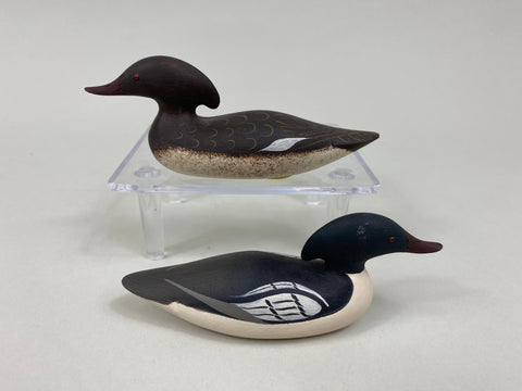 Ray Schalk Mini Mason Style Common Mergansers (#7581)