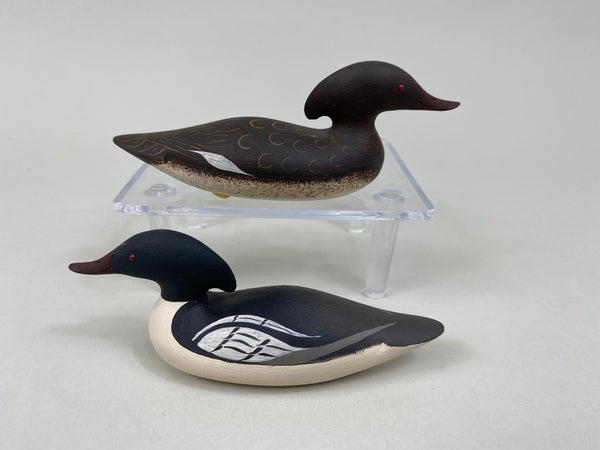 Ray Schalk Mini Mason Style Common Mergansers (#7581)