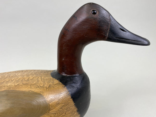 Graves Style Canvasback Drake by Jim Slack, Early Example (#7599)