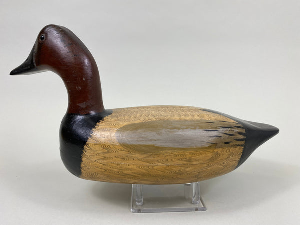 Graves Style Canvasback Drake by Jim Slack, Early Example (#7599)