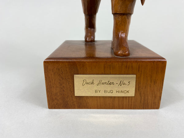 Bud Hinck Carved Standing Duck Hunter - No.5 (#7609)
