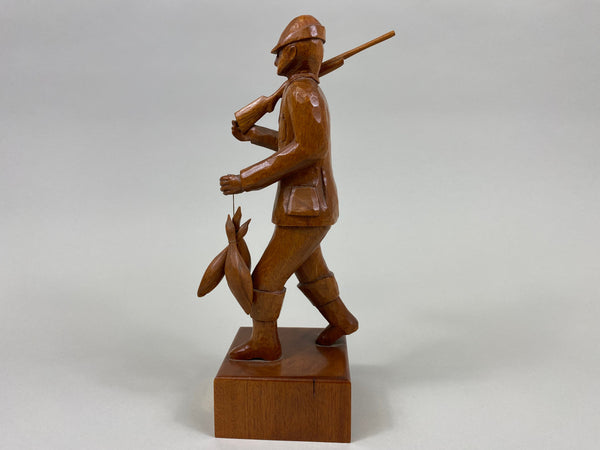 Bud Hinck Carved Standing Duck Hunter - No.5 (#7609)