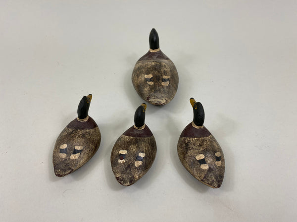 Set of 4 Herman Wendt Miniature Mallard Drakes (#7646)