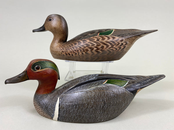 Torry Ward Pair Green Wing Teal, Stamped, Original (#7723)