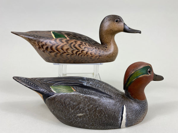 Torry Ward Pair Green Wing Teal, Stamped, Original (#7723)