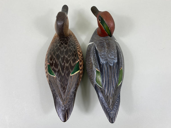 Torry Ward Pair Green Wing Teal, Stamped, Original (#7723)