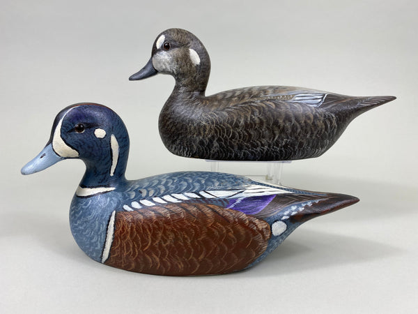 Torry Ward Pair of Harlequin Decoys (#7738)
