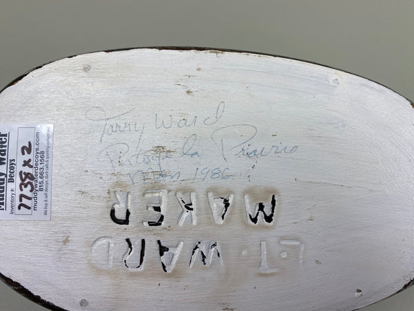 Torry Ward Pair of Harlequin Decoys (#7738)