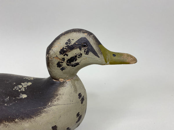 Pratt Factory Mallard Hen, Original Paint, Circa 1930's (#7746)