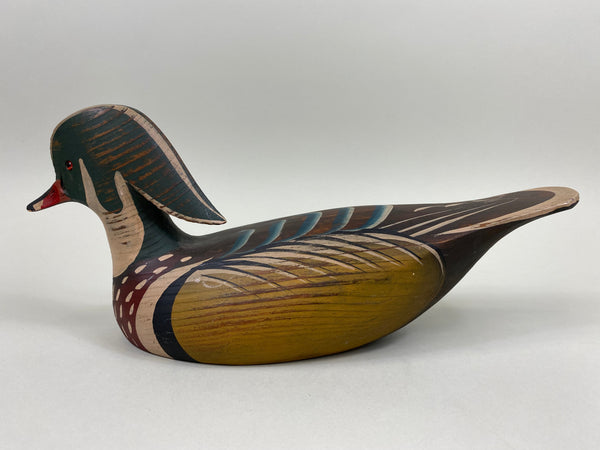 Gerald Cranwill Wood Duck, Branded, Signed, Tagged (#7790)