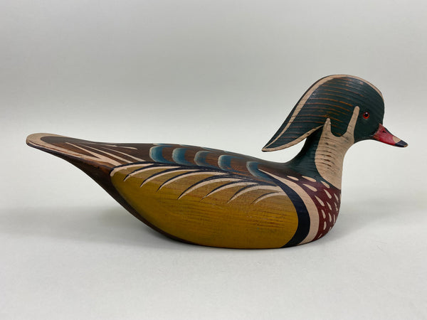 Gerald Cranwill Wood Duck, Branded, Signed, Tagged (#7790)