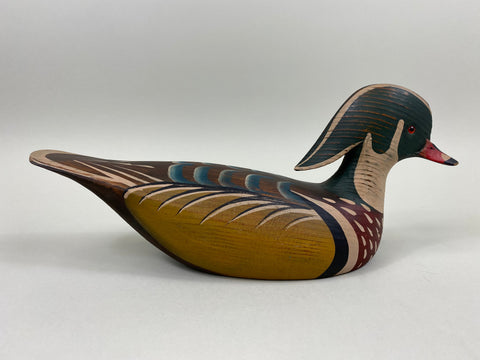 Gerald Cranwill Wood Duck, Branded, Signed, Tagged (#7790)