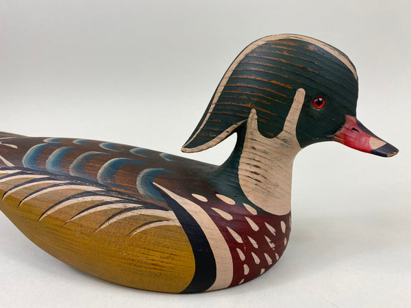 Gerald Cranwill Wood Duck, Branded, Signed, Tagged (#7790)